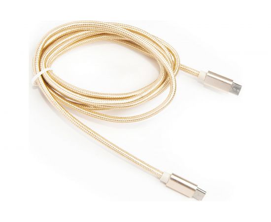 Шнур Atom Evolution USB Type-C 3.1 - USB Type-C 3.1, 1 м, штекер/штекер, золотой, 31026 – изображение 2
