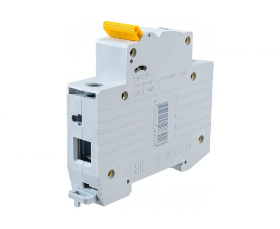 Автоматический модульный выключатель IEK, 1 полюс, B, 20А, ВА47-29, 4.5кА, ИЭК MVA20-1-020-B – изображение 2