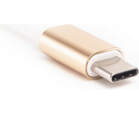 Переходник Atom Evolution USB Type-C 3.1 - Micro SD/TF, 0,15 м, штекер/гнездо, золотой, 31050 – изображение 3
