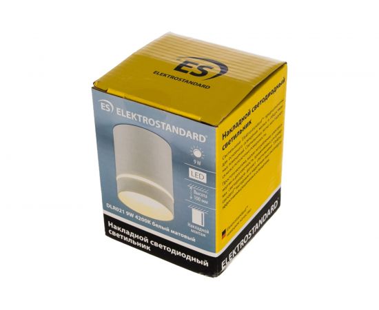 Светодиодный стационарный светильник Elektrostandard DLR021 9W 4200K белый матовый a037523 – изображение 3