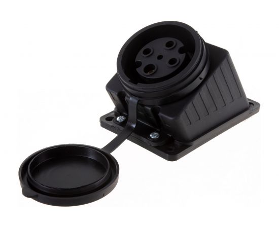 Розетка наружной установки LEZARD 202 наклонная трехфазная 3Р+Е 3х32А 380V 332-0100-0202 – изображение 3