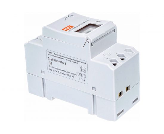 Астрономический электронный таймер TDM ТЭ-АС-1мин/24ч-8on/off-16А-DIN SQ1503-0023 – изображение 3