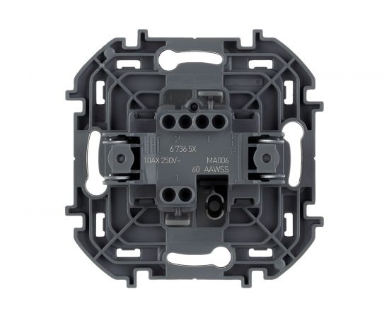 Одноклавишный переключатель Legrand - INSPIRIA - 10 AX - 250 В - алюминий 673652 – изображение 3