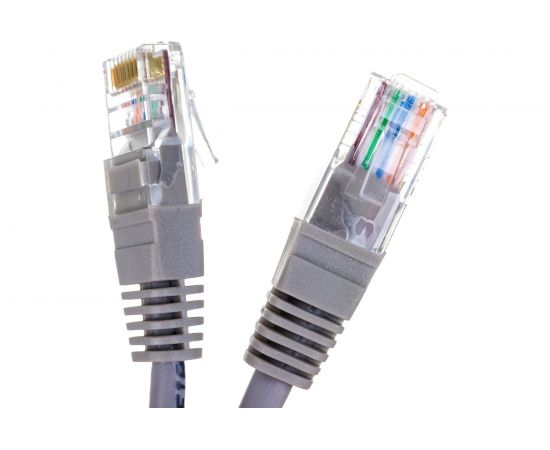 Литой патчкорд Telecom UTP, категория 5е ,10,0м, серый NA102--10M – изображение 3