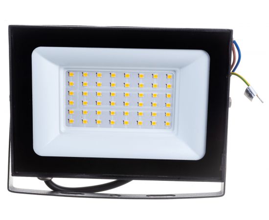 Светодиодный прожектор Uniel 50W 3000K IP65 200-250В BLACK ULF-F21 UL-00007733 – изображение 3