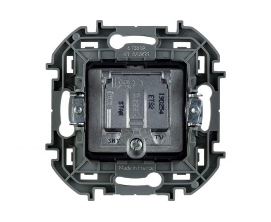 Двухкабельная розетка TV/SAT Legrand - INSPIRIA - алюминий 673882 – изображение 3