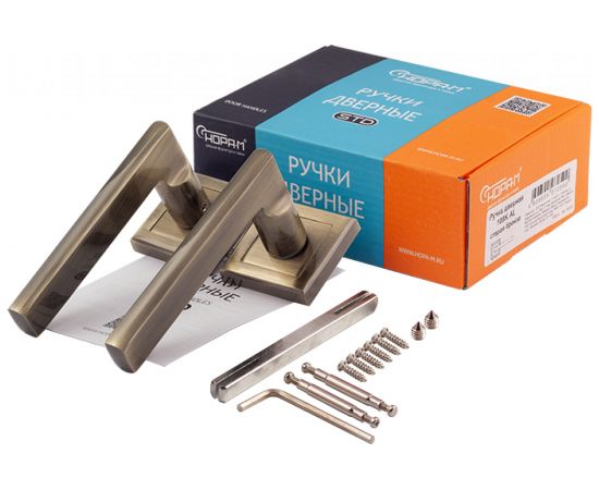 Дверная ручка НОРА-М 108К AL ст.бронза 15917 – изображение 4