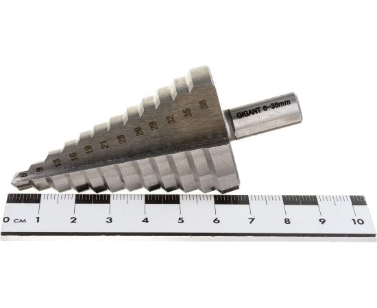 Сверло ступенчатое 6-38 мм, HSS Gigant GT-163 – изображение 5