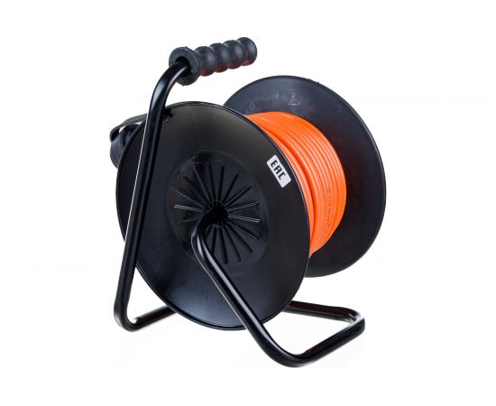Удлинитель на пластиковой катушке STEKKER STD02-11-30, 30м, 1 гнездо с заземлением 3х1, оранжевый, 39635 – изображение 6