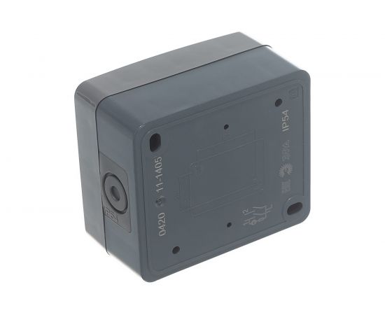 Двойной выключатель с подсветкой ЭРА 11-1405-03 IP54, 10АХ-250В, ОУ, Эксперт, серый Б0020678 – изображение 6