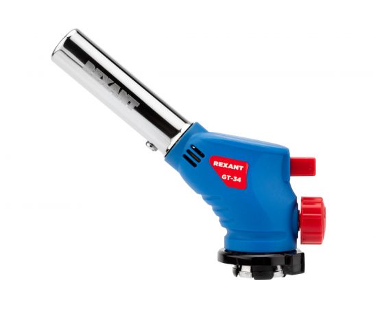 Газовая горелка REXANT GT-34 насадка на баллон, 360 с пьезоподжигом 12-0034 