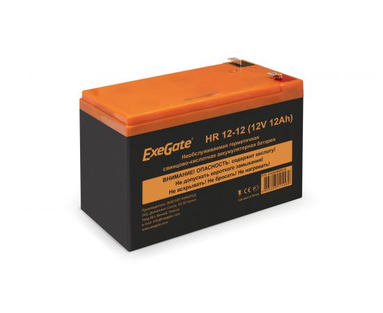Батарея аккумуляторная АКБ HR 12-12 12V 12Ah 1251W, клеммы F2 ExeGate 282968 