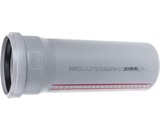 Труба однораструбная канализационная HTEM 110х250 Ostendorf 115010 