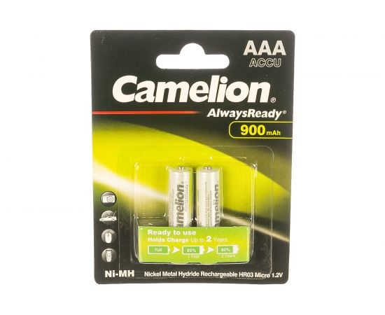 Аккумулятор Camelion 1.2В AAA-900mAh Always Ready BL-2, 9165 