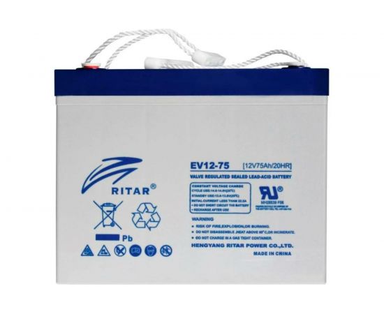 Батарея аккумуляторная 12V 75Аh/20h Ritar ev12-75 – изображение 2