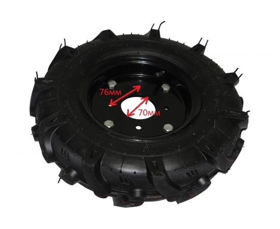 Колесо пневматическое 4.00-8 Елочка, 4 отверстия Habert 00-00155290 – изображение 2