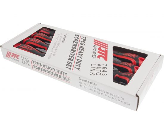 Набор усиленных отверток, 7 предметов JTC 7643 – изображение 2