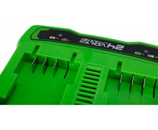 Устройство зарядное для 2-х аккумуляторов G24x2UC2 24 В GreenWorks 2931907 – изображение 3