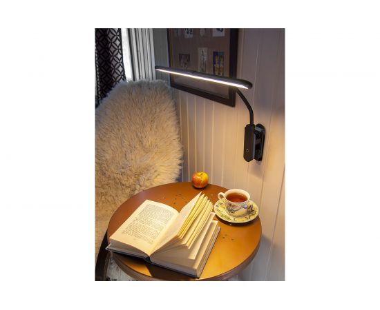 Светодиодный светильник Лючия L555 "FLEX Accu Clip" черный аккумулятор на прищепке 10W 3000K 4606400512820 – изображение 3