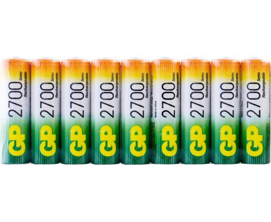 Аккумуляторные пальчиковые батарейки АА GP hr6 2700 mah/мАч ni-mh 18 шт в упаковке 270AAHC-B18 – изображение 4