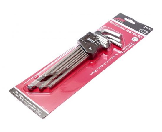 Набор удлиненных шестигранных ключей с шаром 1.5-10мм 9шт JTC-3505 – изображение 5