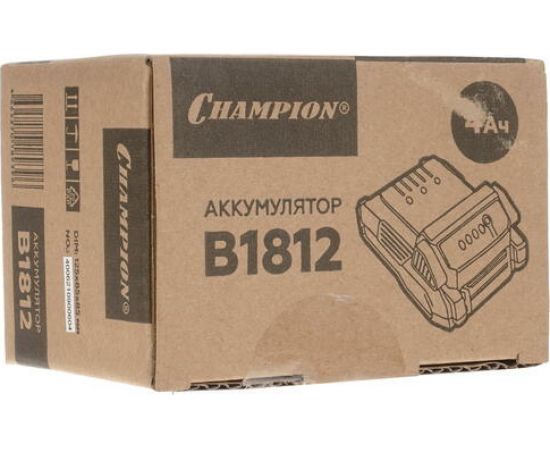 Аккумулятор B1812 (18 В; 4 Ач; Li-ion; 0.7 кг; t хранения от +10С до +20С) Champion B1812 – изображение 5