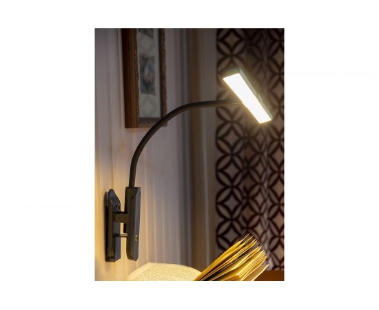 Светодиодный светильник Лючия L555 "FLEX Accu Clip" черный аккумулятор на прищепке 10W 3000K 4606400512820 – изображение 6