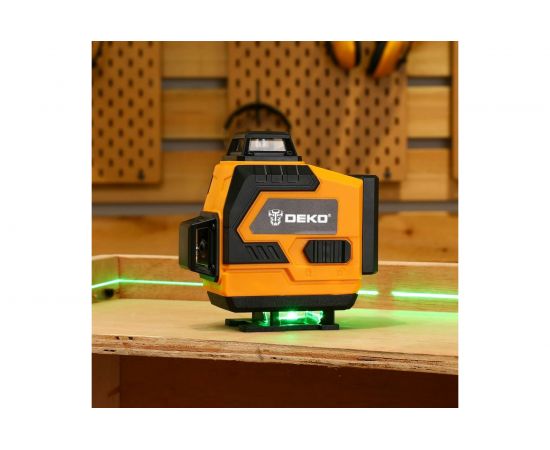Лазерный самовыравнивающийся уровень DEKO DKLL16 в кейсе, со штативом 1 м 065-0233 – изображение 10
