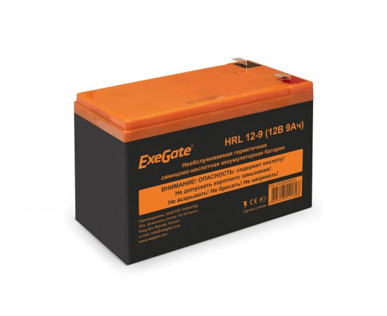 Батарея аккумуляторная АКБ HRL 12-9 12V 9Ah 1234W, клеммы F2 ExeGate 285659 