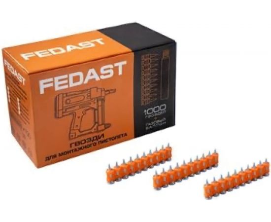 Гвозди Fedast 3.0х25 мм с кованым наконечником для монтажного пистолета без баллона fd3025mgbp 