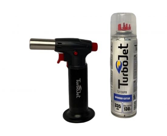 Набор горелка с пьезоподжигом Turbojet ТJ2200-B + баллон TJ130PB TJ2213-B 