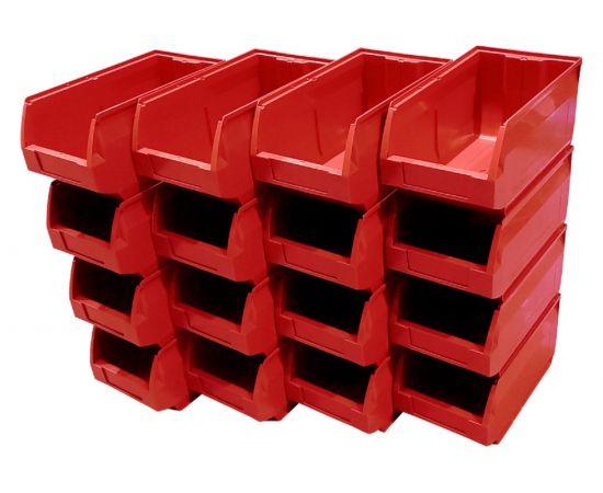 Ящик Тара.ру п/п, 400x230x200 мм, Napoli, комплект из 16 шт., цв. красный 27249 