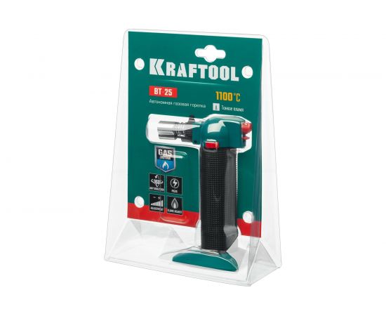 Автономная газовая горелка KRAFTOOL BT-25 с пьезоподжигом, 1300 С 55507 – изображение 11