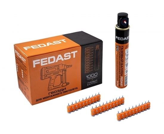 Гвозди Fedast 3.0х25 мм с кованым наконечником для монтажного пистолета без баллона fd3025mgbp – изображение 2