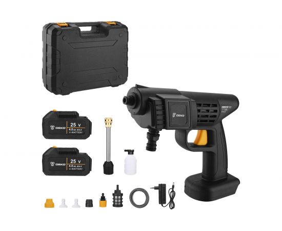 Аккумуляторная мойка высокого давления DEKO DKCW25 2x4.0 Ач 063-4314 – изображение 2