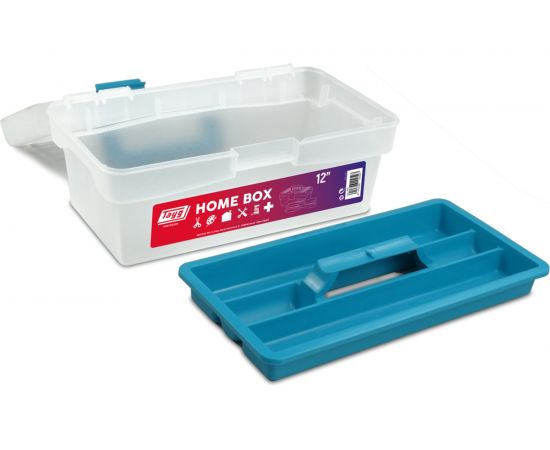 Ящик для инструмента Tayg №12 прозрачный, с лотком, 290x170x127 мм 110597 – изображение 2