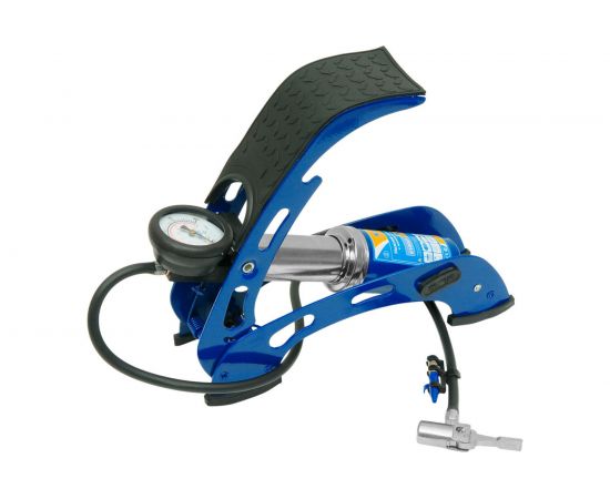 Ножной насос KRAFT с манометром, 1 цилиндр KT 810001 – изображение 2