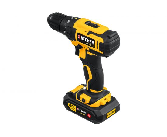 Дрель-шуруповерт STEHER 20В, 2 АКБ 2Ач CD-200-2 – изображение 2