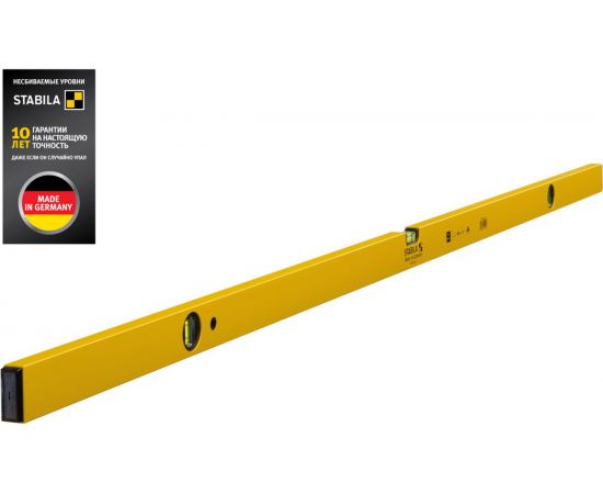 Уровень STABILA тип 70-2, 180см, 3 глазка, точность 0,5 мм/м 14190 – изображение 2
