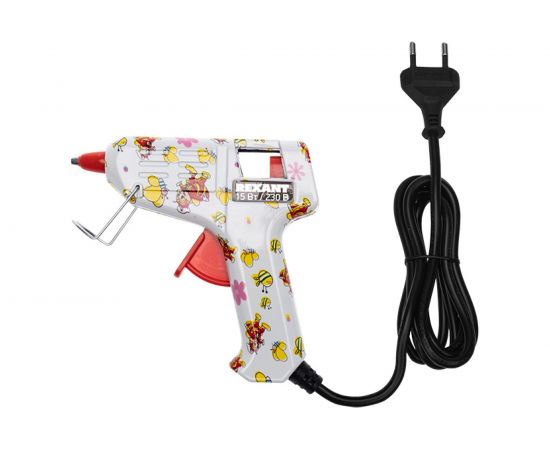 Клеевой пистолет с набором цветных стержней Rexant 12 шт. 12-0112 – изображение 3