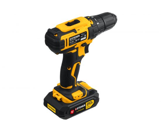 Дрель-шуруповерт STEHER 20В, 2 АКБ 2Ач CD-200-2 – изображение 3