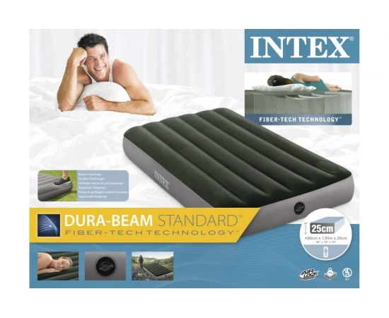 Надувной матрас Intex 99х191х25см, встроенный ножной насос, до 136кг 64761 – изображение 4