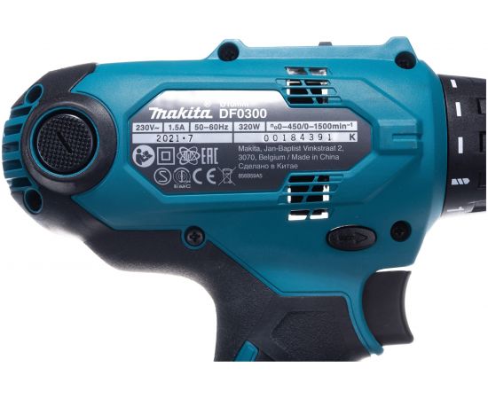 Дрель-шуруповерт Makita DF0300 + набор бит D-30651 11 шт. DF0300X2 – изображение 5