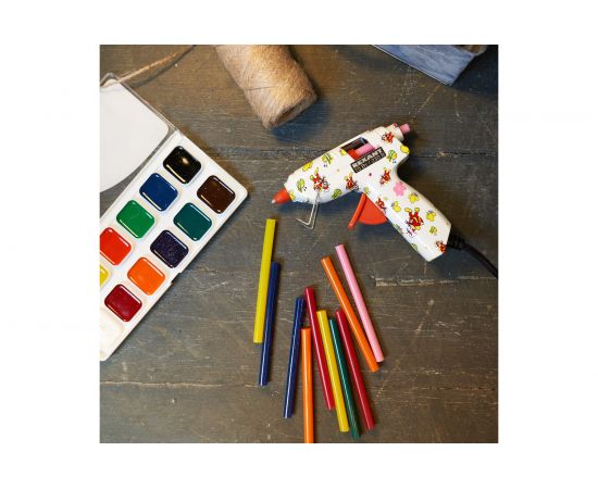 Клеевой пистолет с набором цветных стержней Rexant 12 шт. 12-0112 – изображение 7