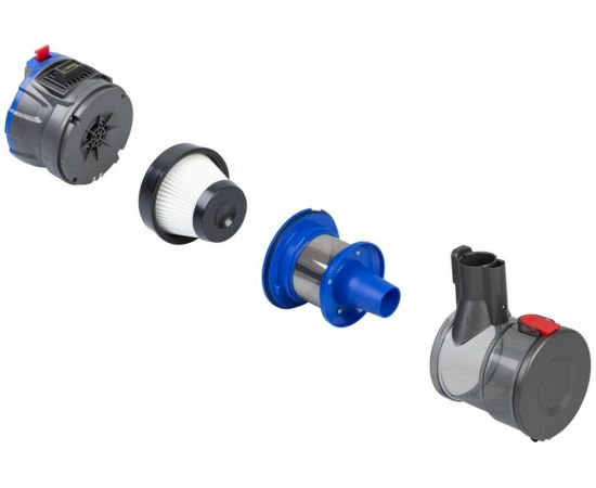 Вертикальный аккумуляторный пылесос циклонного типа Endever SkyClean VC-303, синий/серый 90 90247 – изображение 8