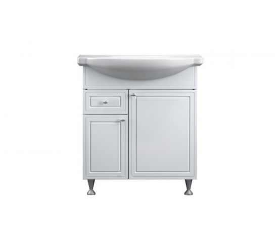 База на ножках с раковиной RedBluby Damixa 75 см, два ящика Palace One M41-FSX0753WG-WCC075 