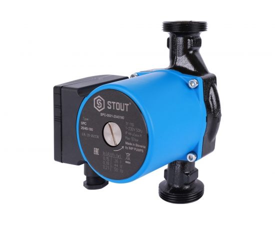 Циркуляционный насос STOUT 25/40-180 SPC-0001-2540180 RG008V60FSNRGV 