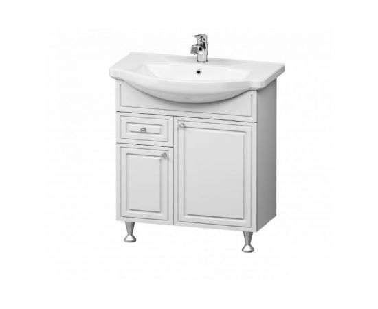 База на ножках с раковиной RedBluby Damixa 75 см, два ящика Palace One M41-FSX0753WG-WCC075 – изображение 3