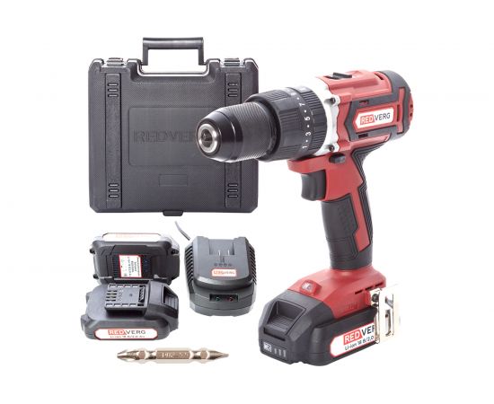 Аккумуляторный ударный бесщеточный шуруповерт REDVERG RD-IS18BL/U 6672874 