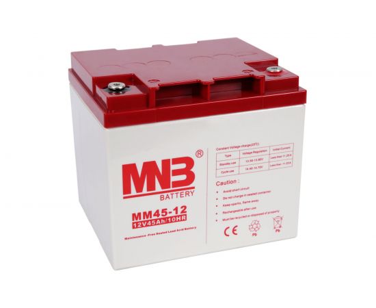 Батарея аккумуляторная АКБ MM45-12 12В 45Ач MNB MM45-12 – изображение 2